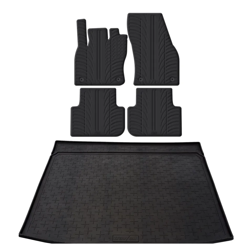 Travall Bundles VW Tiguan tappetini e vasca gomma 2016-2024 protezione