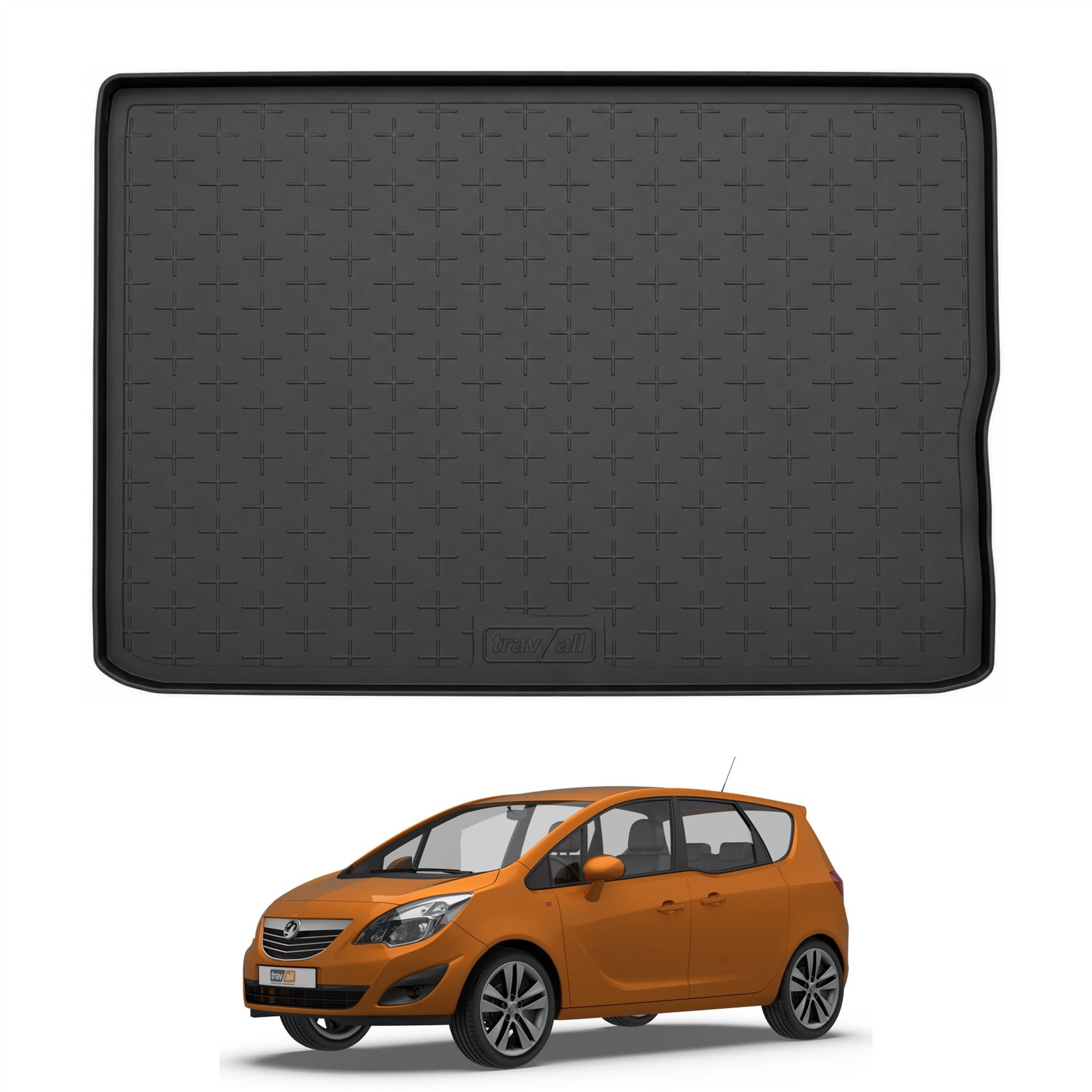 Travall Trunk Liners Vauxhall Meriva Tappetino baule 2010-2017 su misura