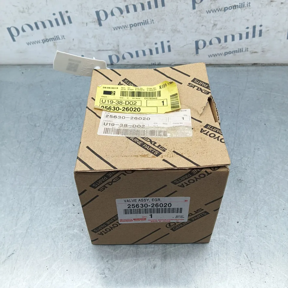 Pomili Alimentazione e scarico Valvola EGR Toyota Genuine Parts per vari modelli (25630-26020) nuova