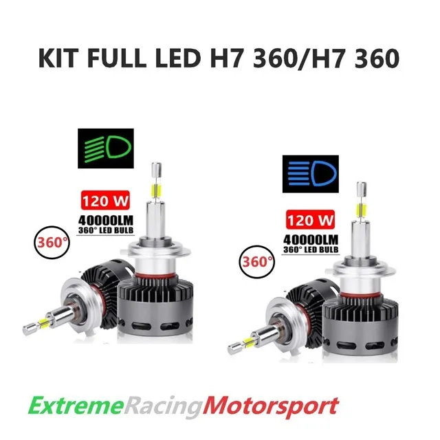 Xtreme Racing Kit Illuminazione LED H7 360 40K kit LED 6000K 2 pezzi CANBUS