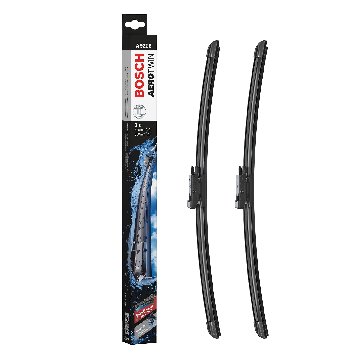 Bosch Spazzole tergicristallo A922S 500 mm set anteriore