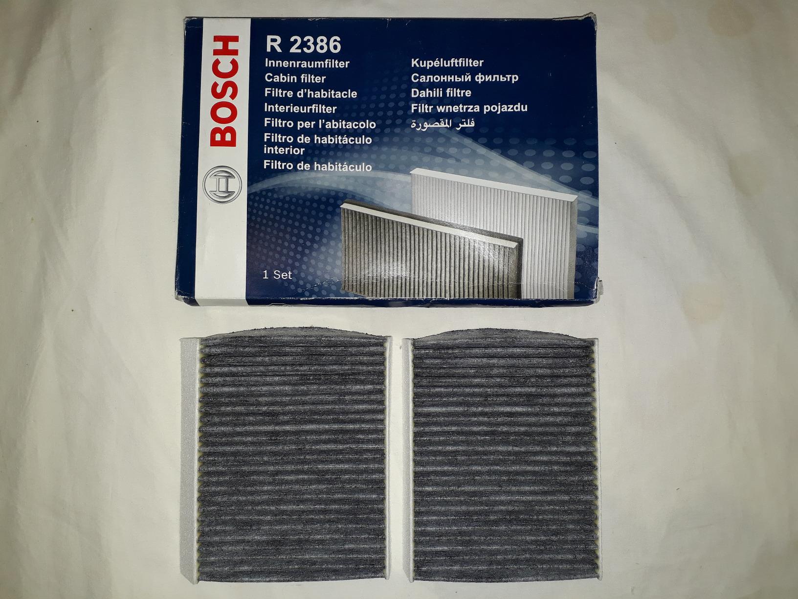 Bosch Filtri 1987432386 filtro abitacolo carboni attivi 2 pezzi