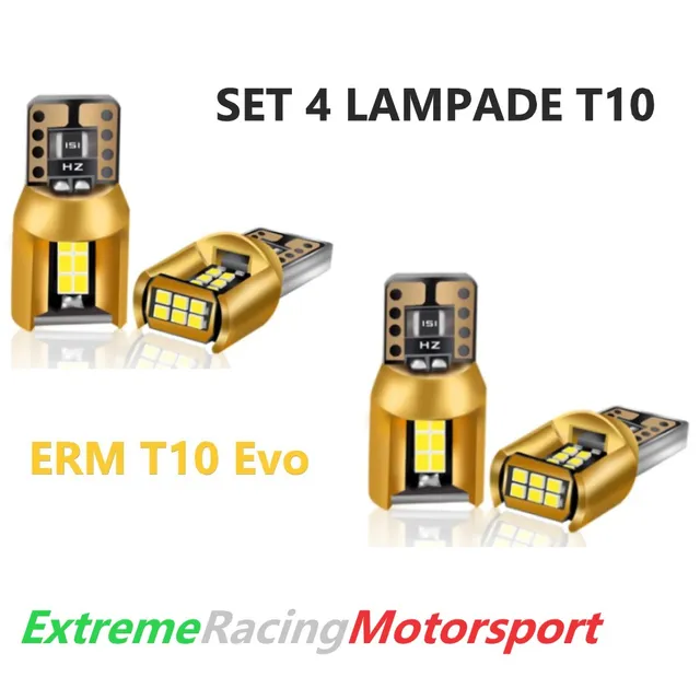 Xtreme Racing Lampadine LED ERM T10 Evo W5W 4 pezzi bianche CANBUS