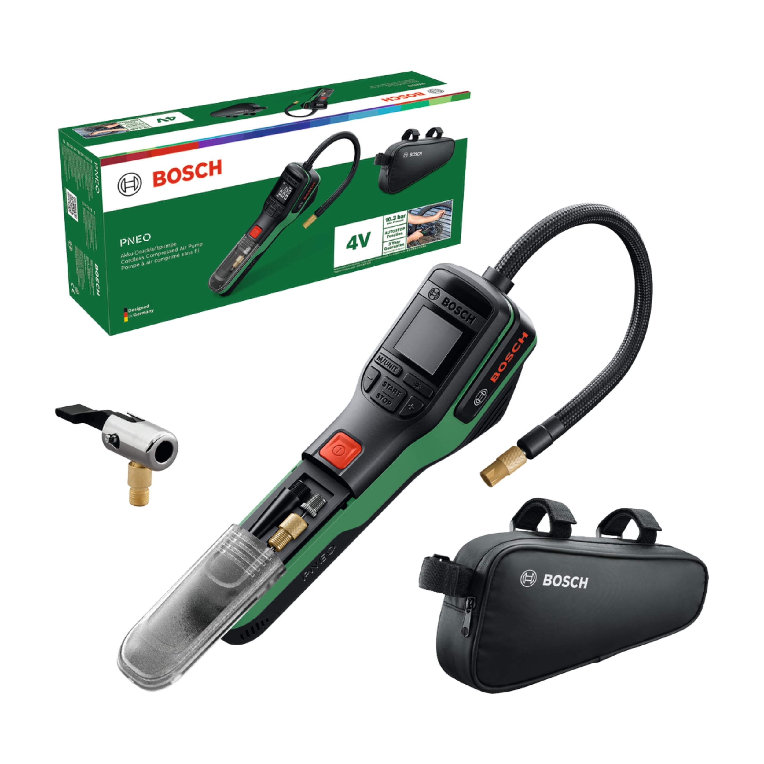 Bosch HCP Accessori PNEO pompa elettrica bici 3 Ah 10,3 bar