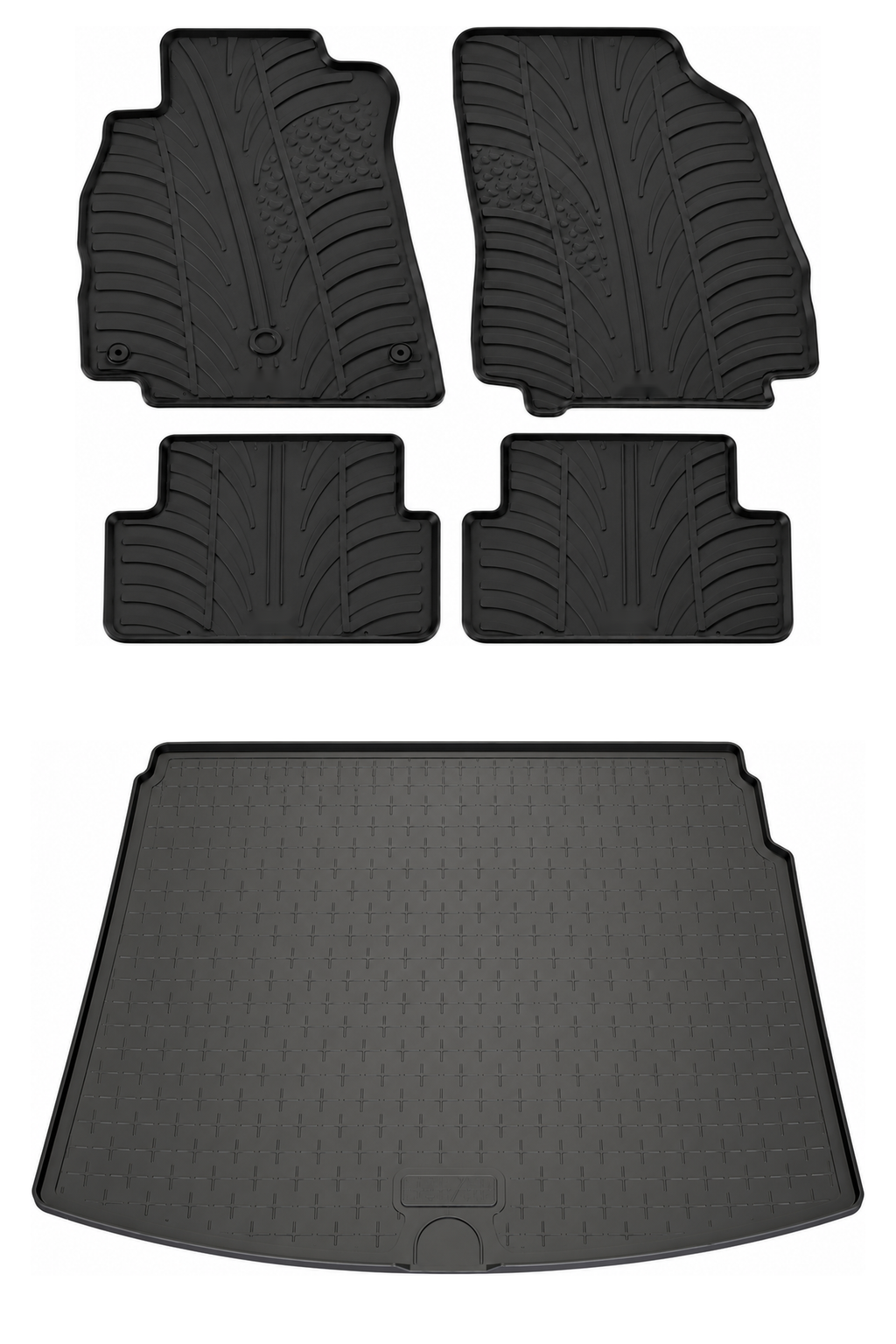Travall Bundles Renault Megane kit tappetini e vasca baule 2008-2016 protezione