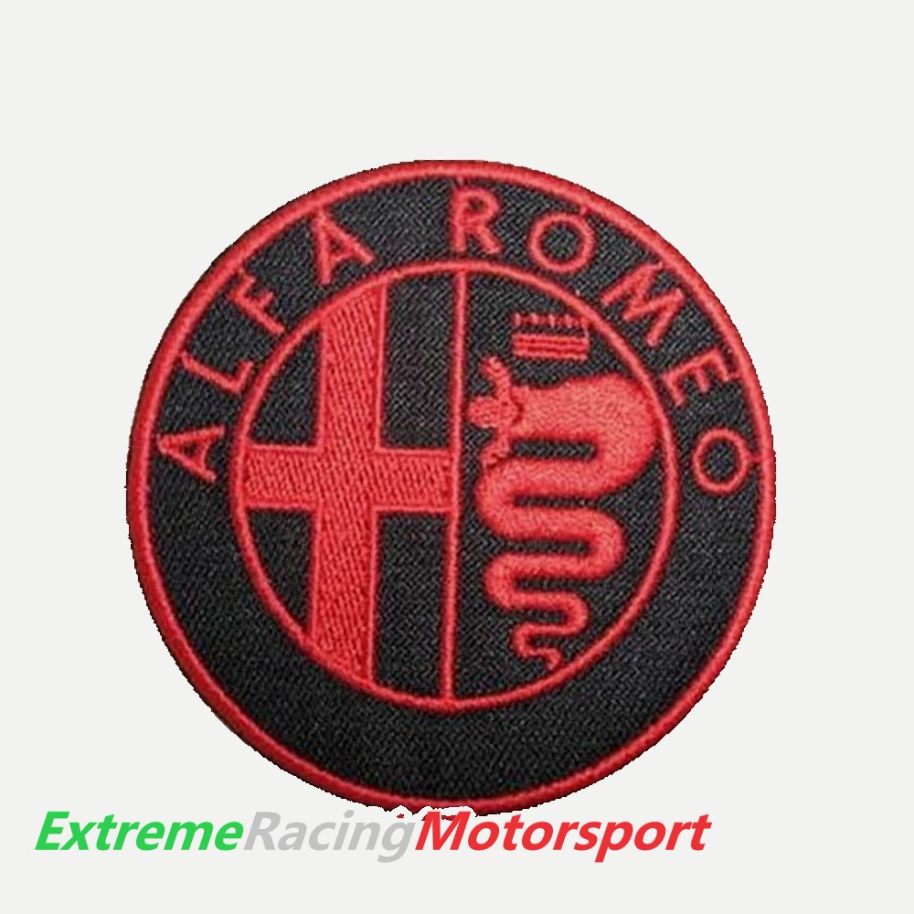 Xtreme Racing Decorazioni Auto e Adesivi Patch Termoadesivo Alfa Romeo ricamato 7 cm
