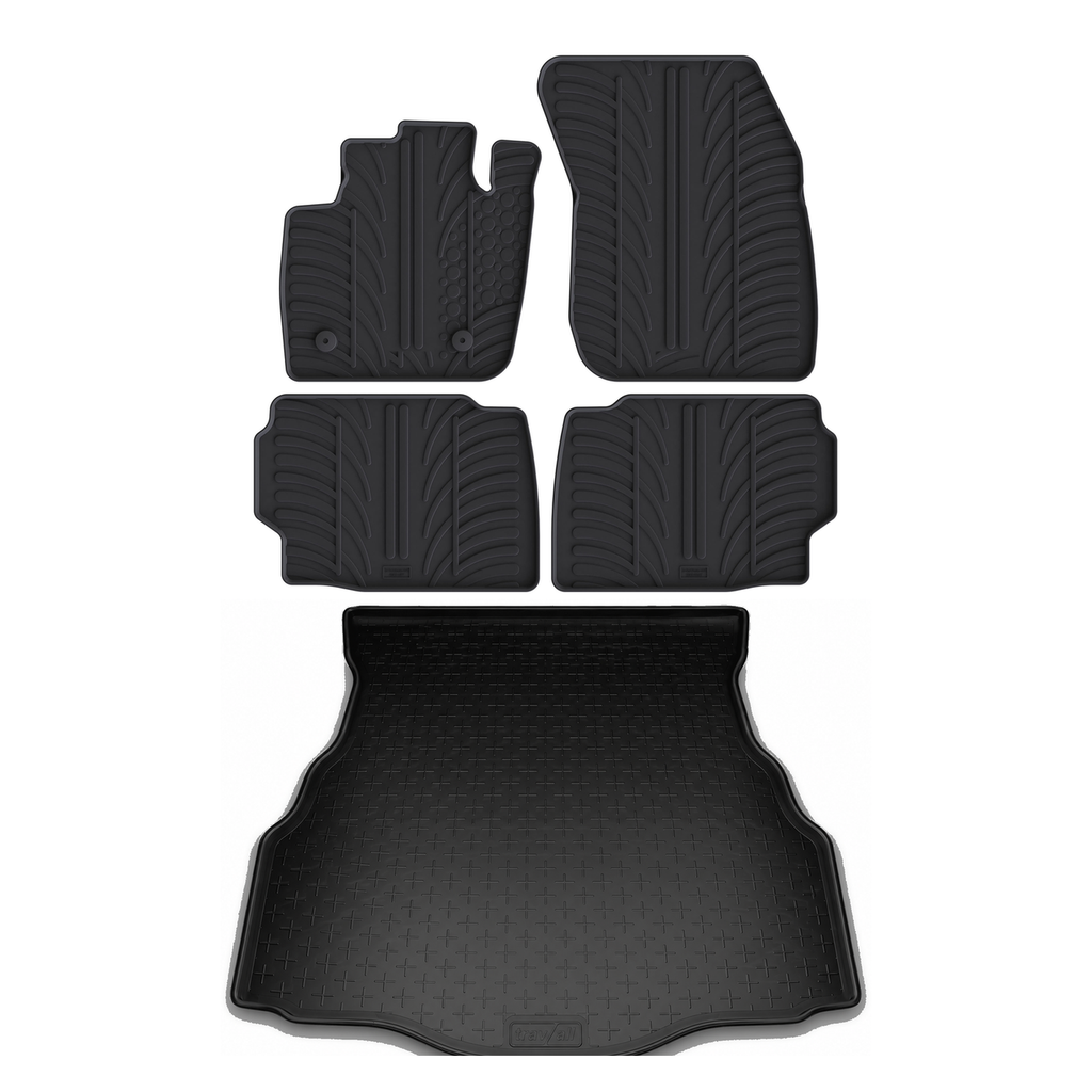 Travall Bundles Ford Mondeo tappetini e vasca baule in gomma 2014-2022