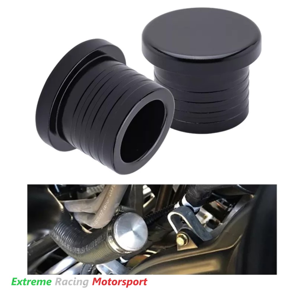 Xtreme Racing Impianto Carburante e Regolatori di Pressione tappo in alluminio nero 25 mm