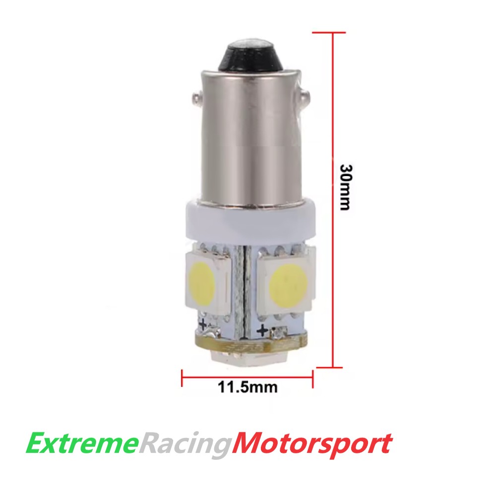 Xtreme Racing Lampadine LED BA9S T4W 5L Red, coppia, 12 V CANBUS