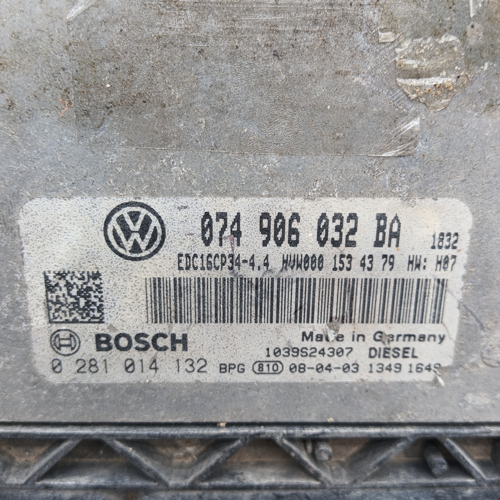 Pomili Motorini avviamento, alternatori, ECU e cavi Centralina motore Volkswagen Crafter 074906032BA
