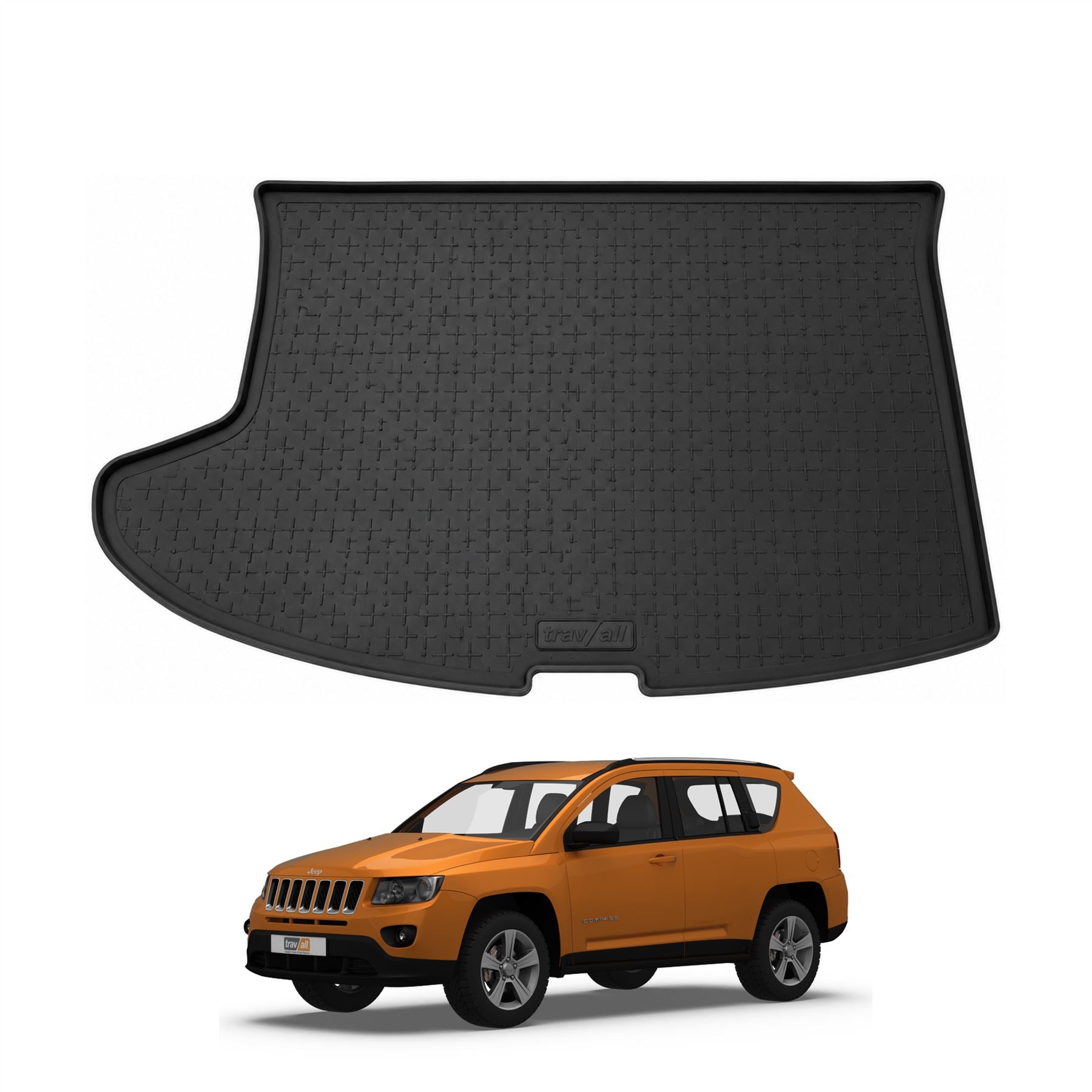 Travall Trunk Liners Jeep Compass vasca bagagliaio in gomma 2007-2017