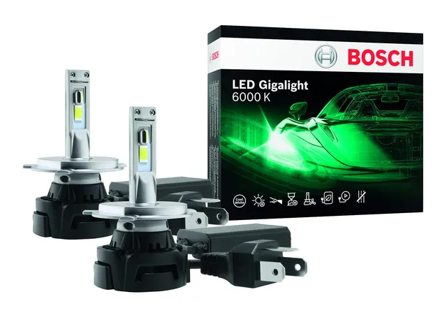 Bosch Lampadine e illuminazione H4 LED Gigalight lampadine 2 pezzi 6000K
