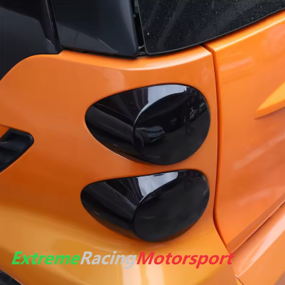 Xtreme Racing Decorazioni Auto e Adesivi Set Cover Fumè fari Smart 451 2007-2014 cover posteriori lucide