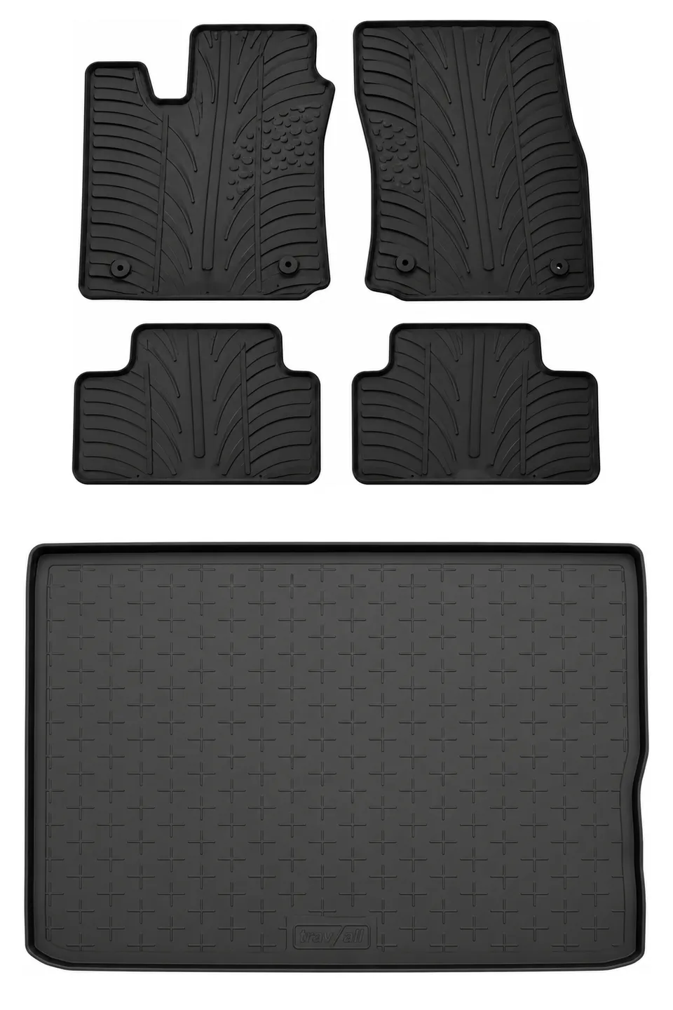 Travall Bundles Vauxhall Meriva Tappetino baule e tappetini 2010-2017 gomma