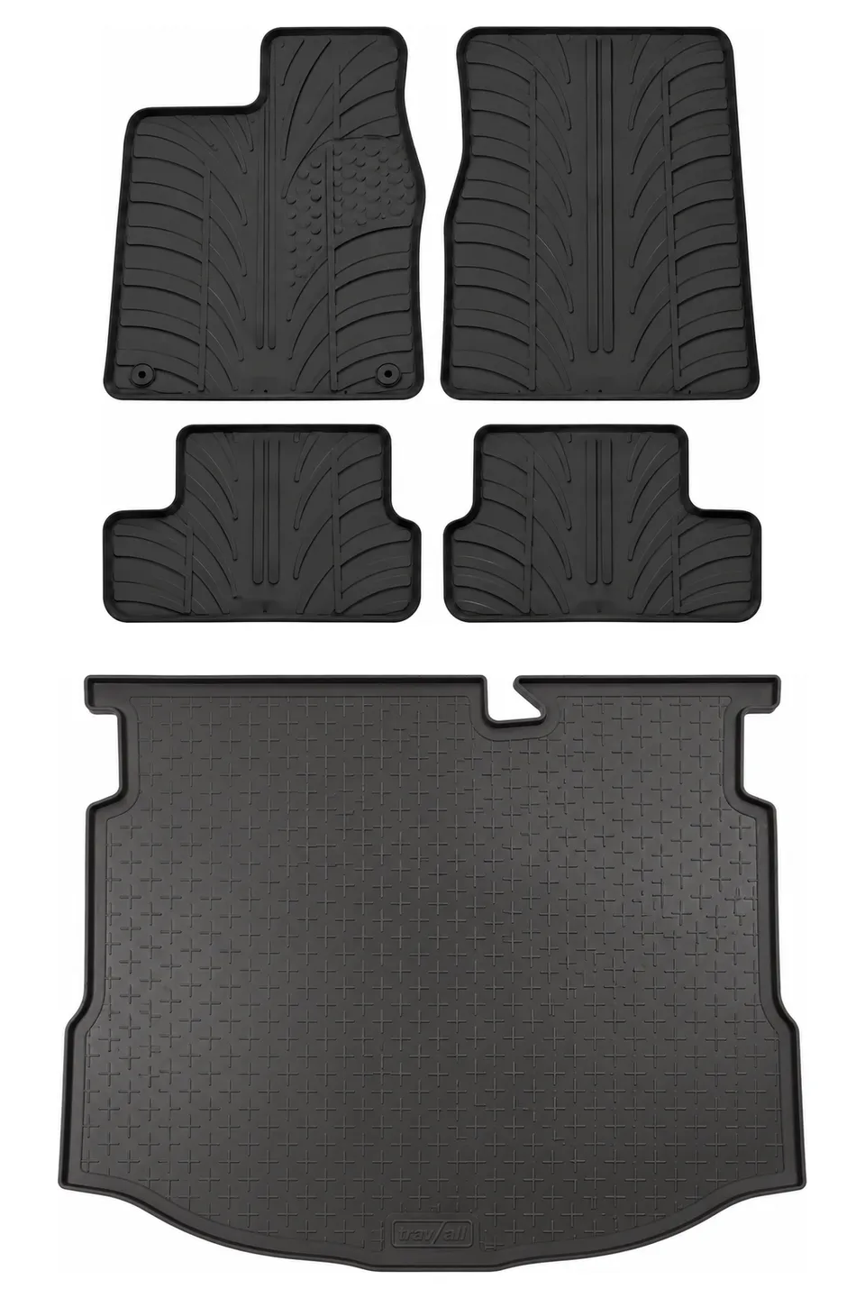 Travall Bundles Nissan Qashqai 2007-2014 set vasca baule e tappetini in gomma