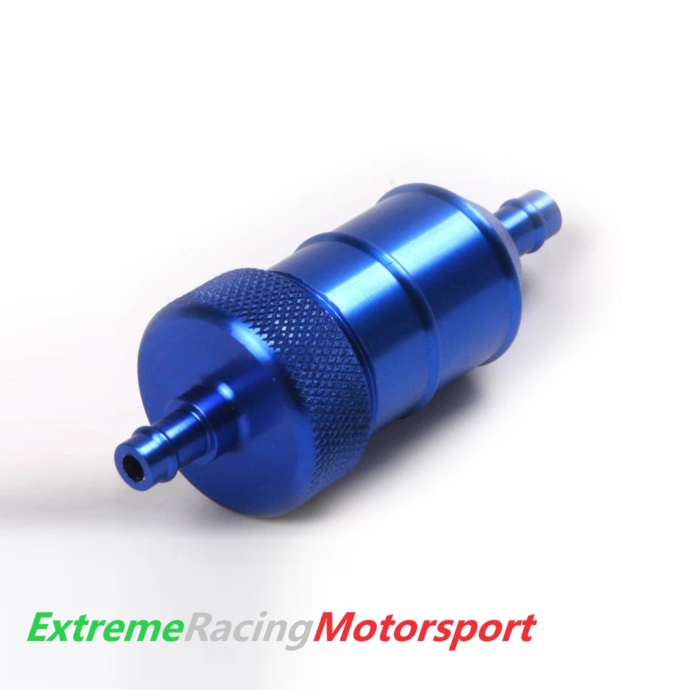 Xtreme Racing Filtri Olio e Carburante filtro carburante alluminio blu 78x30 mm 6 mm bassa pressione