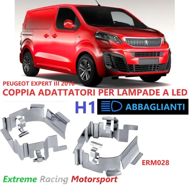 Xtreme Racing Accessori per Illuminazione LED ERM028 adattatori H1 coppia acciaio