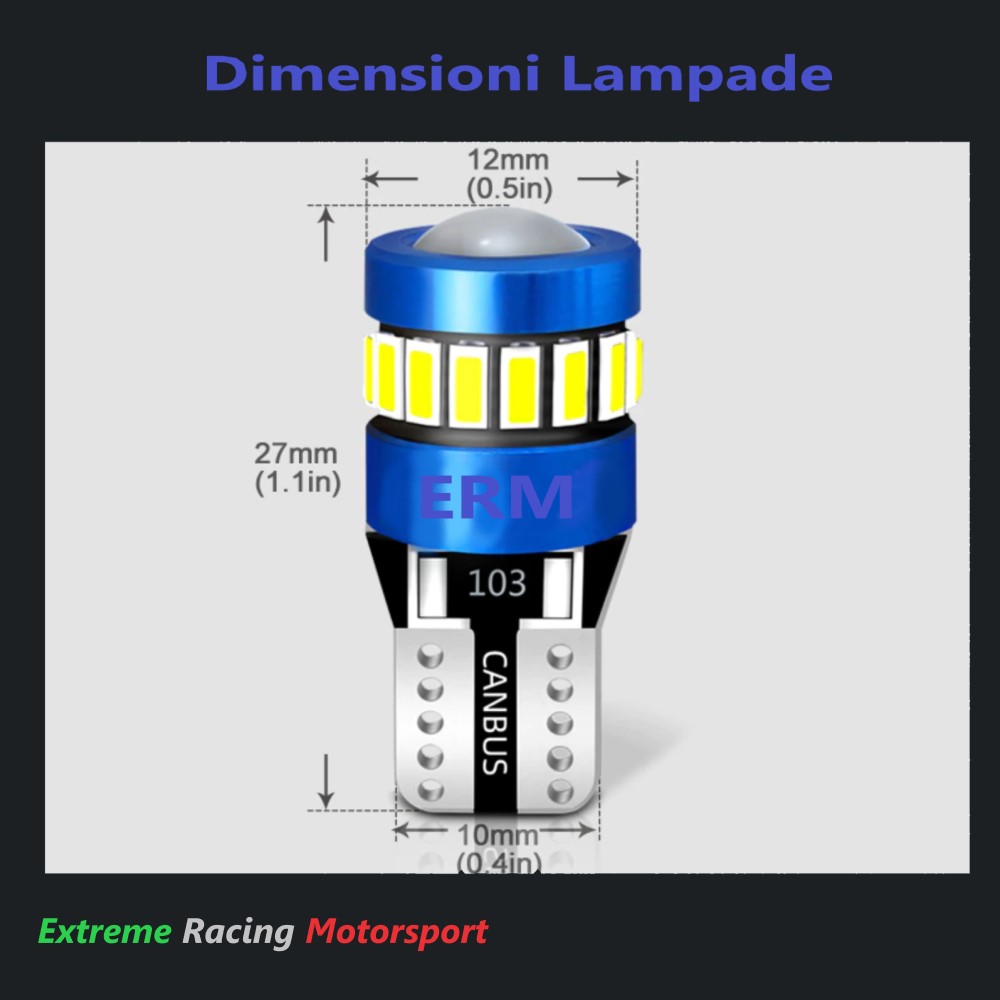 Xtreme Racing Kit Illuminazione LED ERMV13 T10/H4 kit lampade 6000K