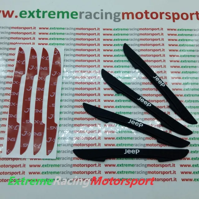 Xtreme Racing Decorazioni Auto e Adesivi Kit Protezione Sportelli Jeep antiurto in gomma 4 pezzi
