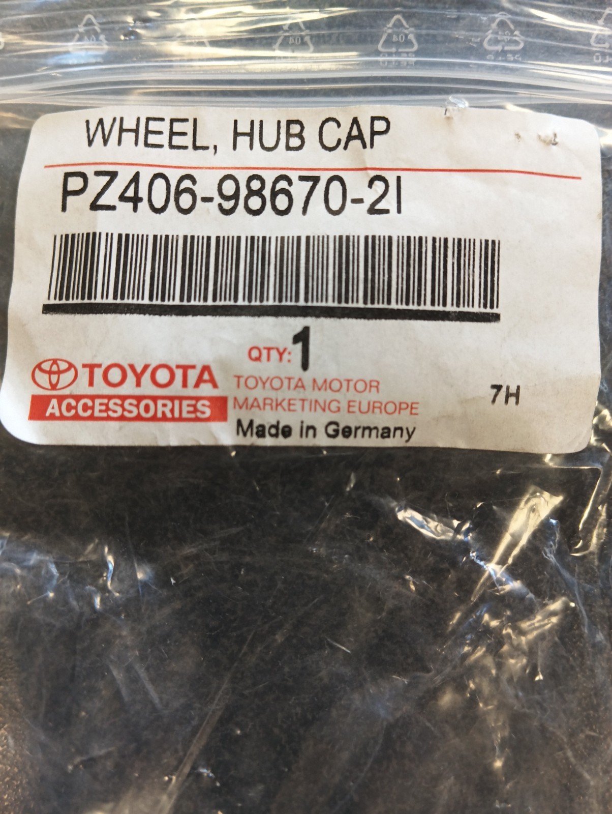 Pomili Altro auto Toyota Aygo Yaris tappi cerchi set 4 OEM PZ406-98670-2I