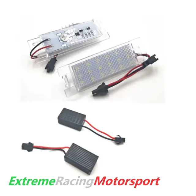 Xtreme Racing Accessori Illuminazione LED Placchette Luci Targa Led Opel Corsa C 00-06 bianche
