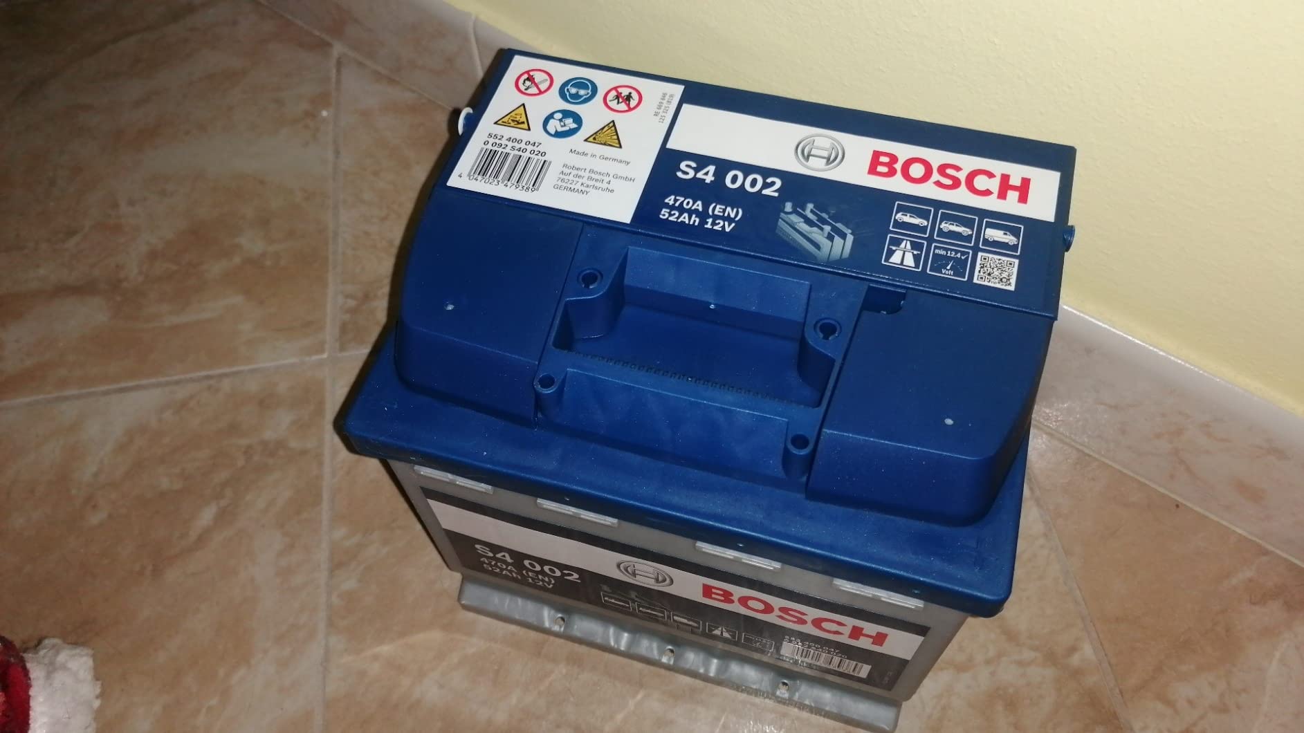 Bosch Batterie S4002 batteria avviamento 52 Ah 470 A 12 V polo positivo destra