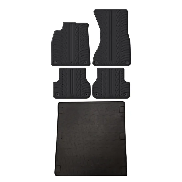 Travall Bundles Audi A6 Rubber Boot Liner and Rubber Car Mats Bundle (2011-2018)