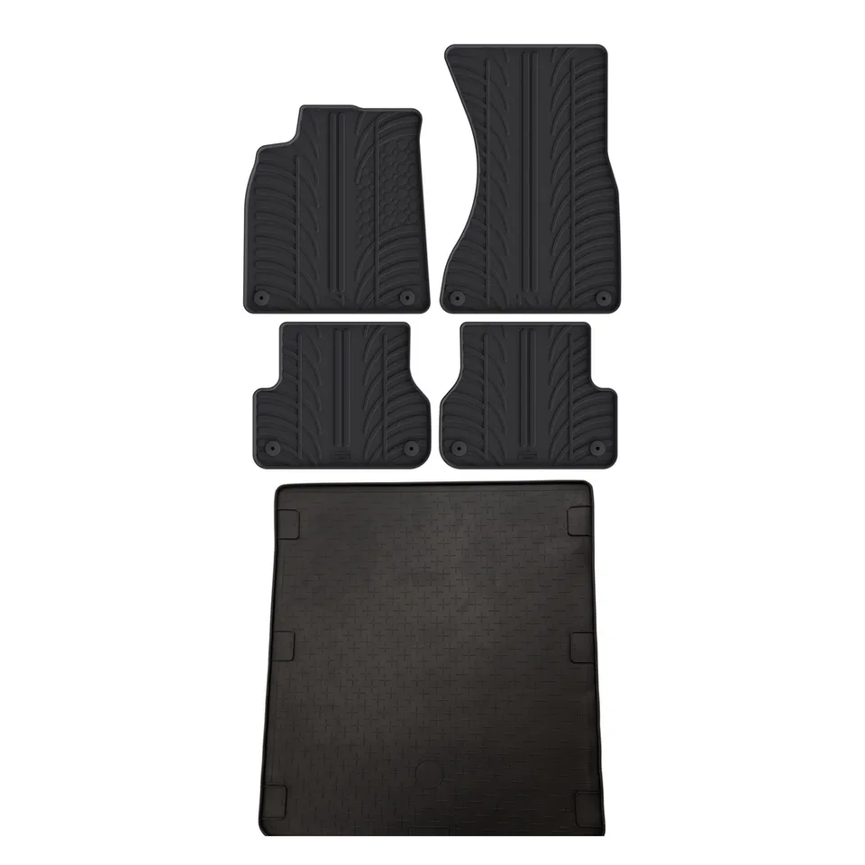 Travall Bundles Audi A6 Rubber Boot Liner and Rubber Car Mats Bundle (2011-2018)