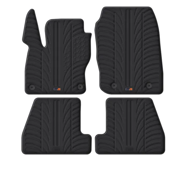 Travall Car Mats Ford Focus tappetini auto in gomma 2015-2018