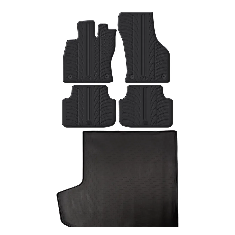 Travall Bundles Skoda Octavia tappetini e vasca baule in gomma 2013-2020