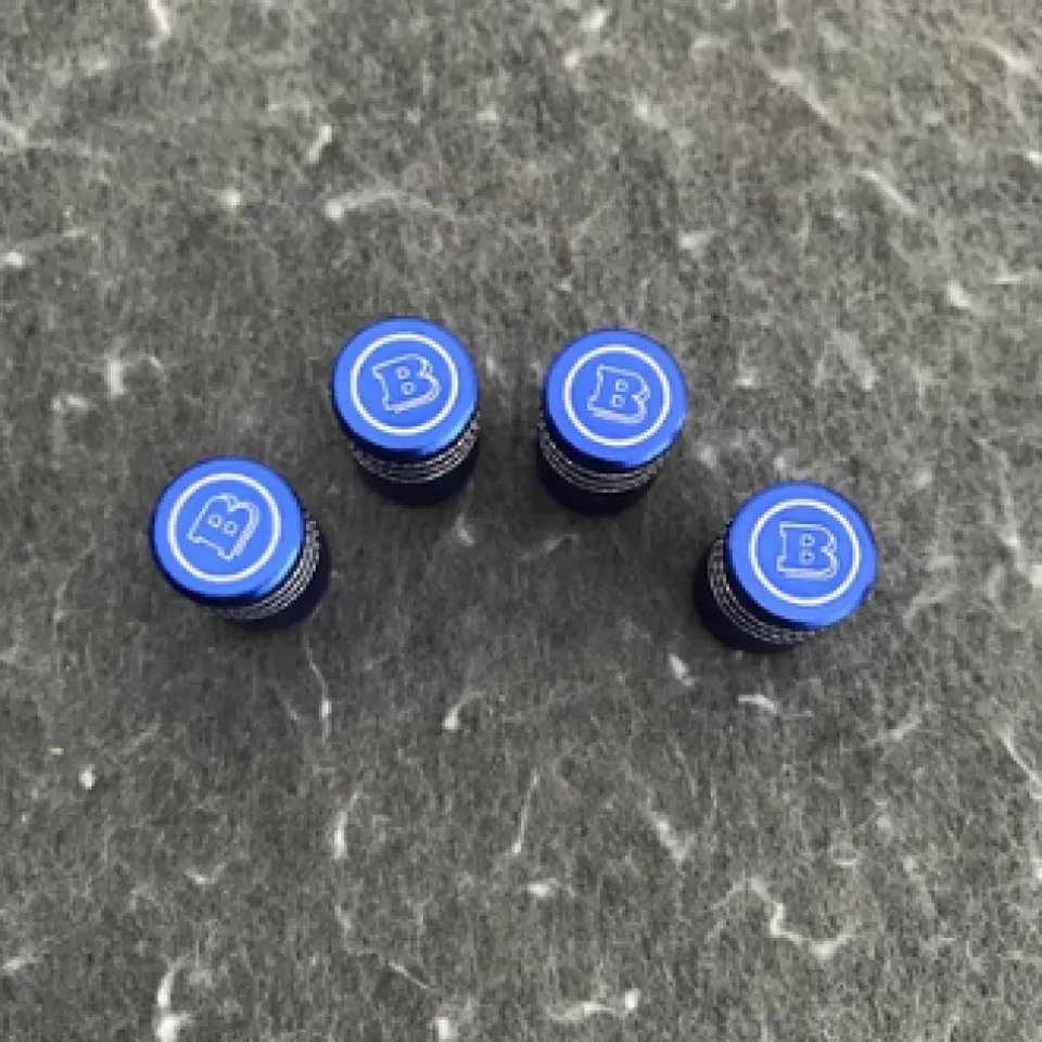 Xtreme Racing Tappini Coprivalvola Blu Brabus 4 pezzi in alluminio