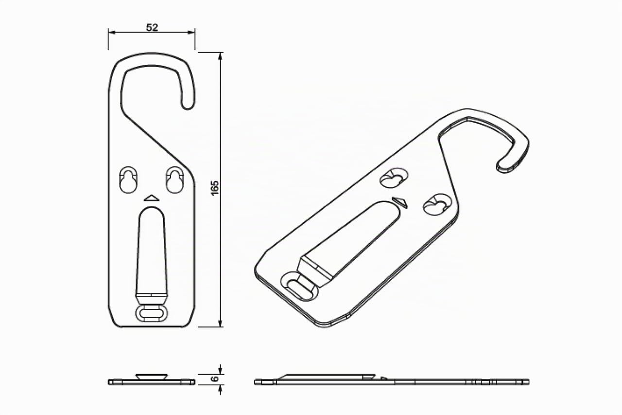Bosch HCP Accessori 0189999130 gancio grigio per caricabatterie
