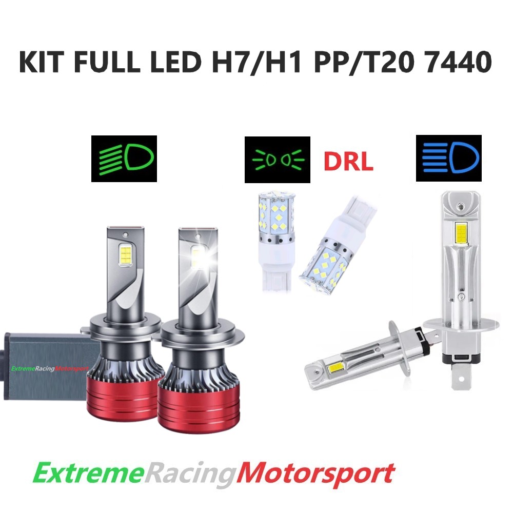 Xtreme Racing Kit Illuminazione LED Kit Lampade FULL LED T20 7440/H7/H1 PP CANBUS
