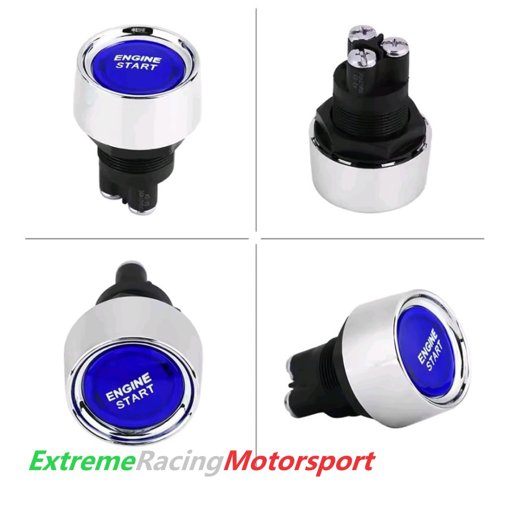 Xtreme Racing Decorazioni Auto e Adesivi Engine Start pulsante avviamento 12 V blu foro 22 mm