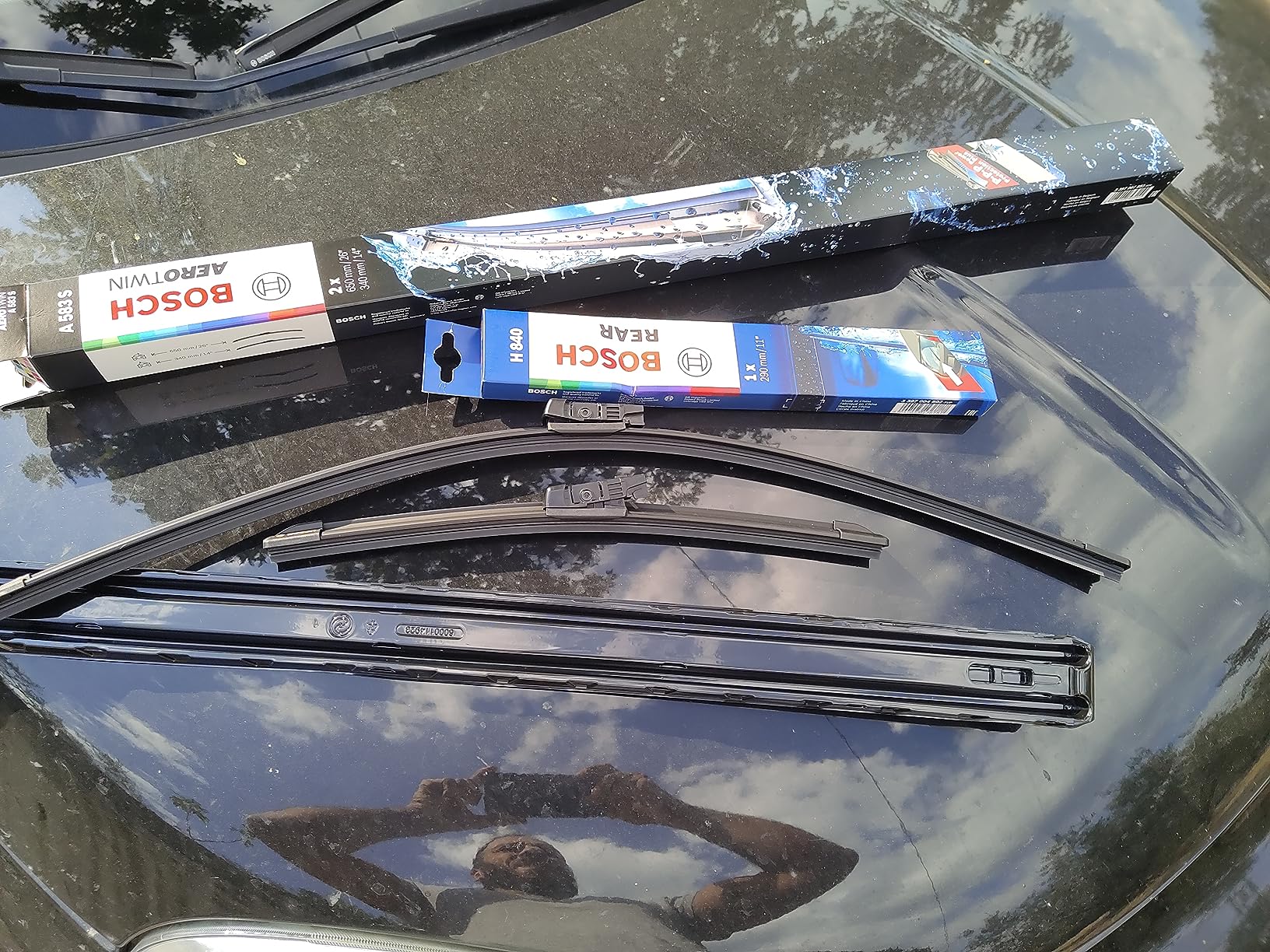 Bosch Spazzole tergicristallo Aerotwin A583SS anteriori 2 pezzi flat blade