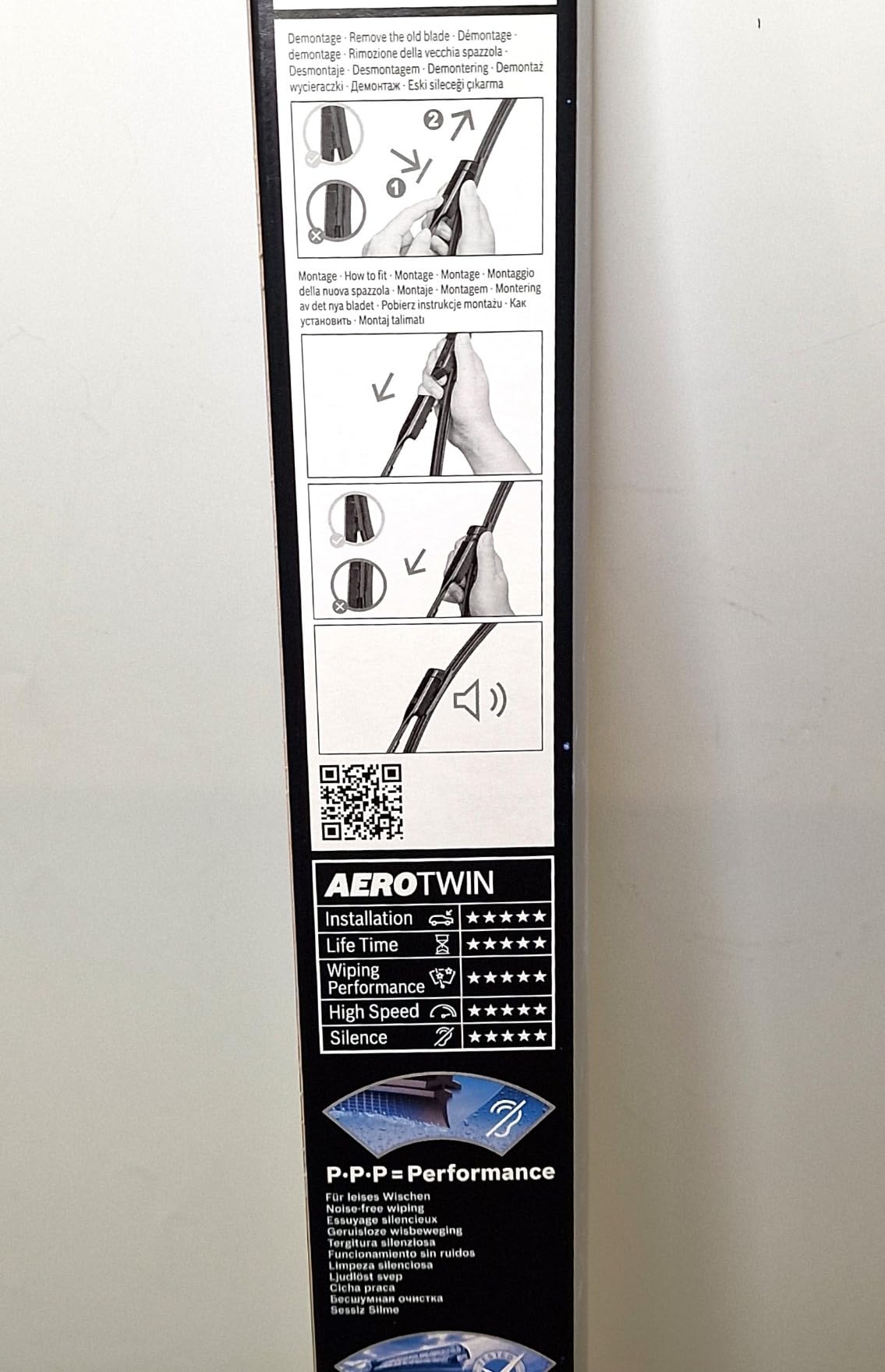 Bosch Spazzole tergicristallo A102S, 2 pezzi, 650/475 mm