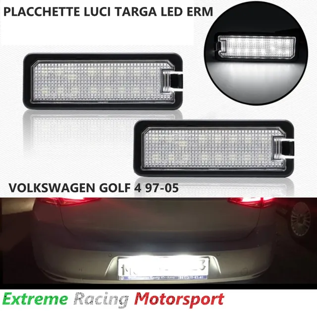 Xtreme Racing Accessori per Illuminazione LED ERM PLLED placchette luci targa Golf IV 97-05 coppia plug and play