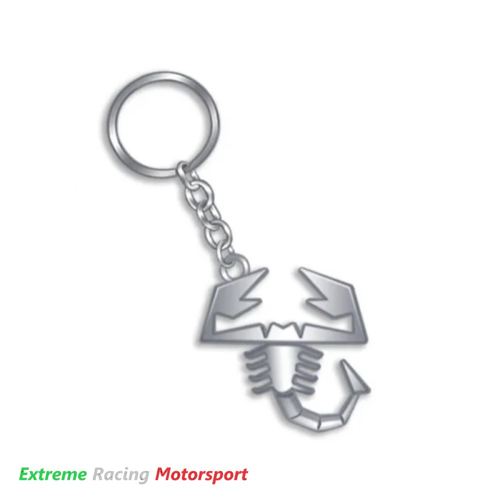 Xtreme Racing Scorpione Chrome portachiavi in metallo cromato