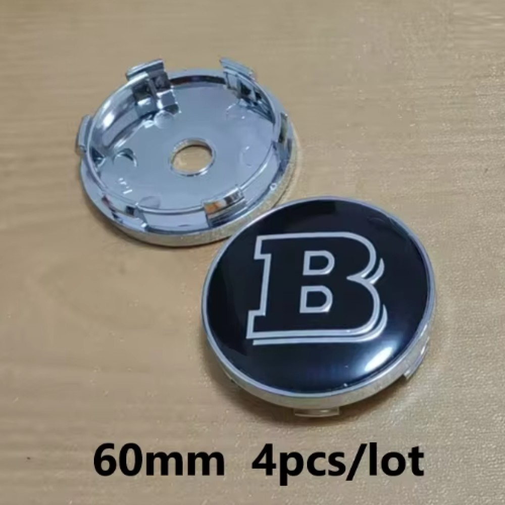 Xtreme Racing Decorazioni Auto e Adesivi Kit 4 Tappi Ruota Cromo d. 60 mm Black/Crome typ1 Alluminio ABS