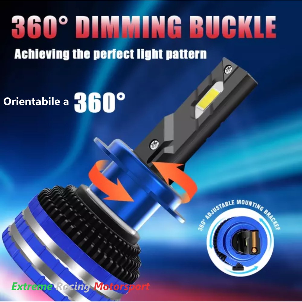Xtreme Racing Lampadine LED ERM V881 H7 lampadine coppia 6000K
