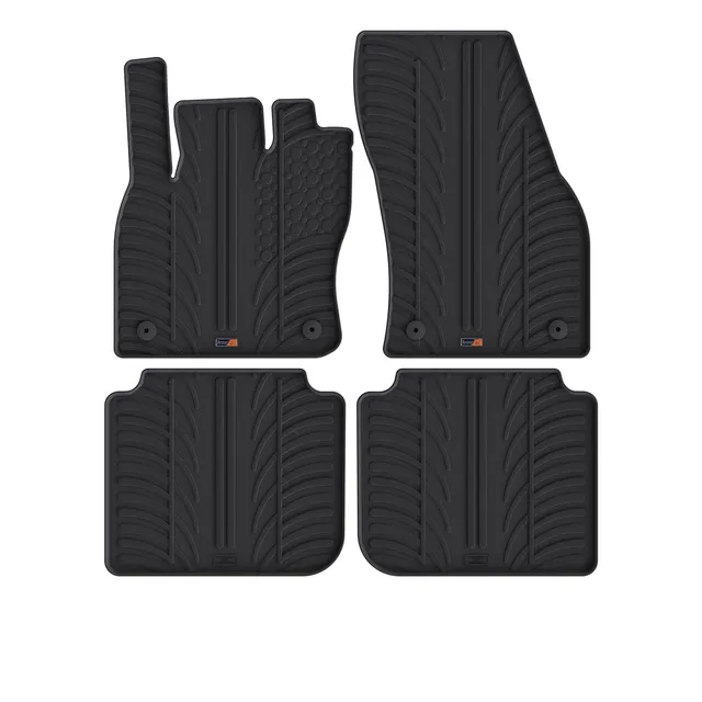 Travall Car Mats Skoda Kodiaq Rubber tappetini 2016-2024 in gomma