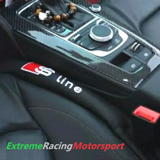 Xtreme Racing Decorazioni Auto e Adesivi S LINE imbottiture laterali sedili 2 pezzi carbon look