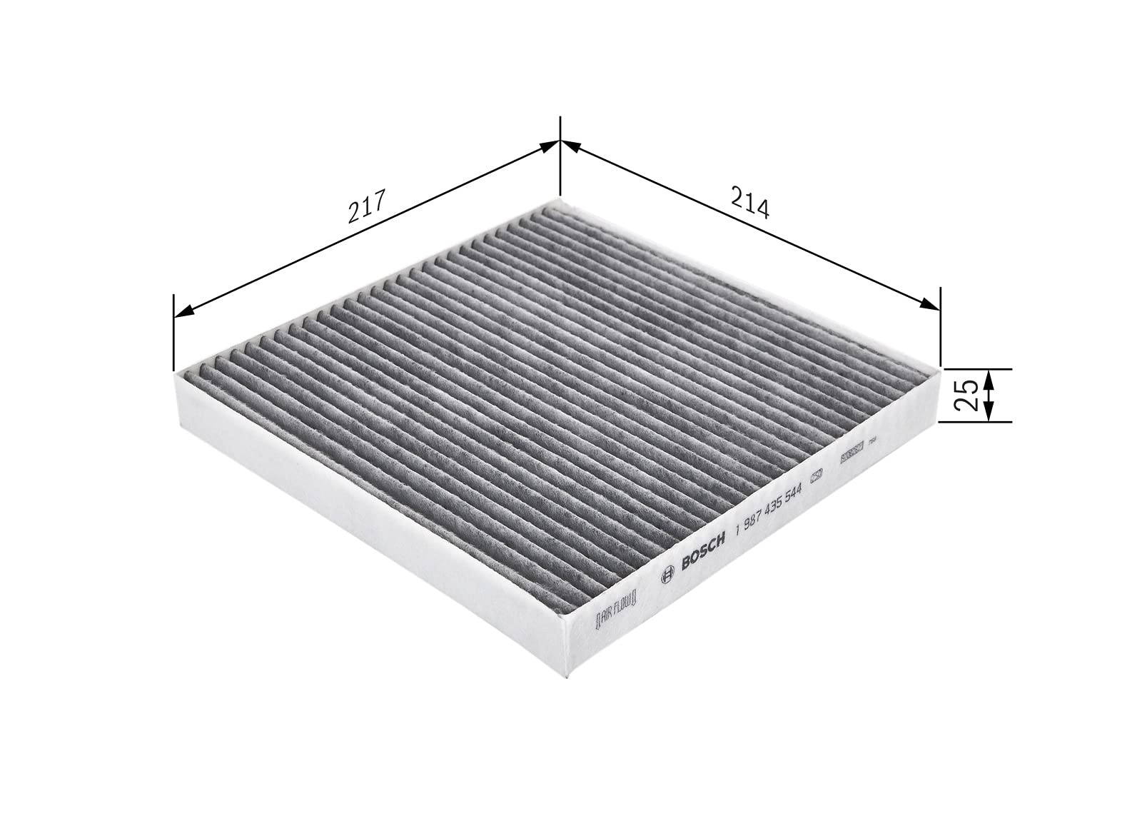 Bosch Filtri 1987435544 filtro abitacolo antiodore ai carboni attivi