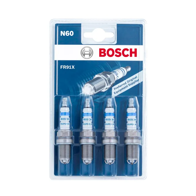Bosch Candele di accensione FR91X N60 Super 4 4 pezzi blister