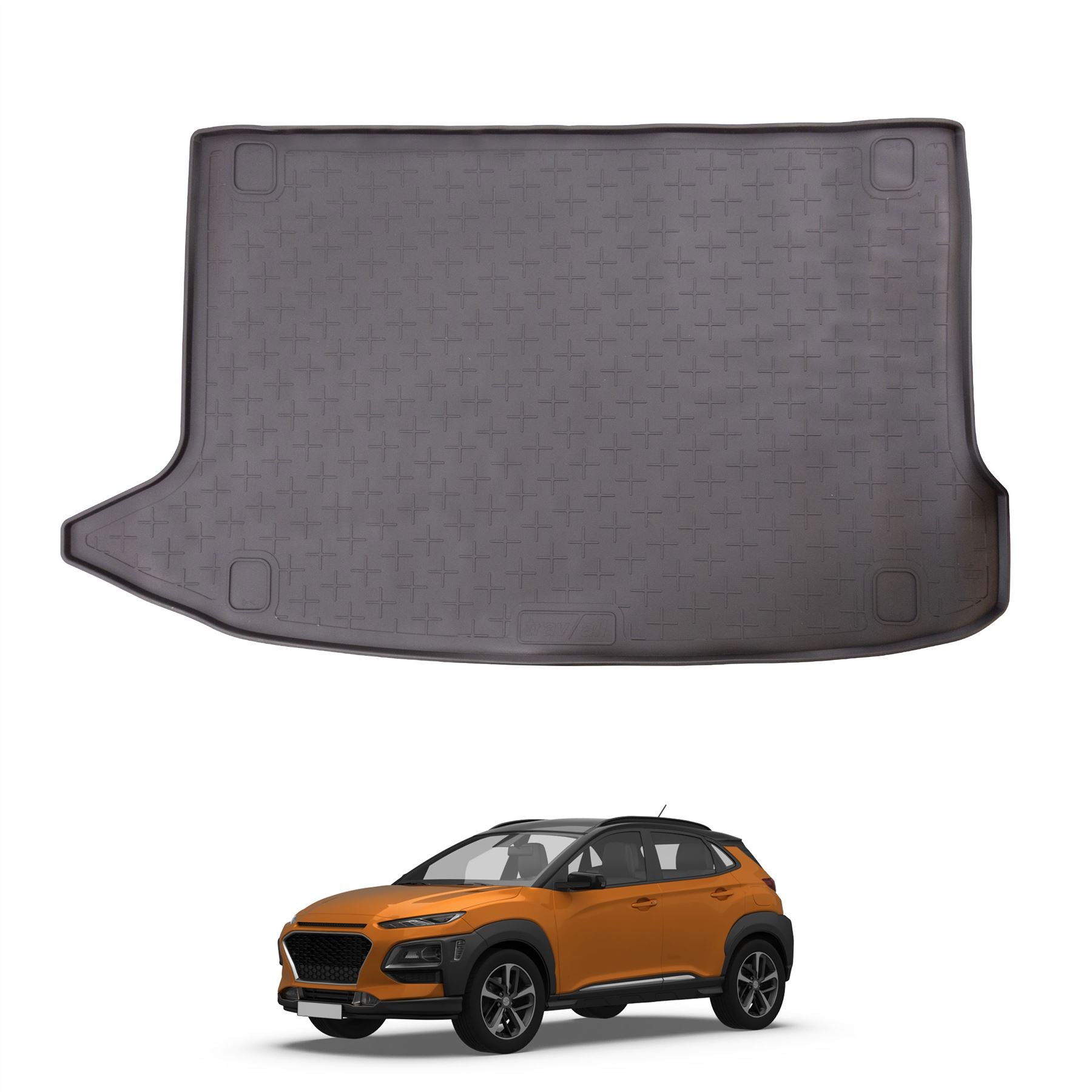 Travall Trunk Liners Hyundai Kona vasca baule 2017-2023 in gomma