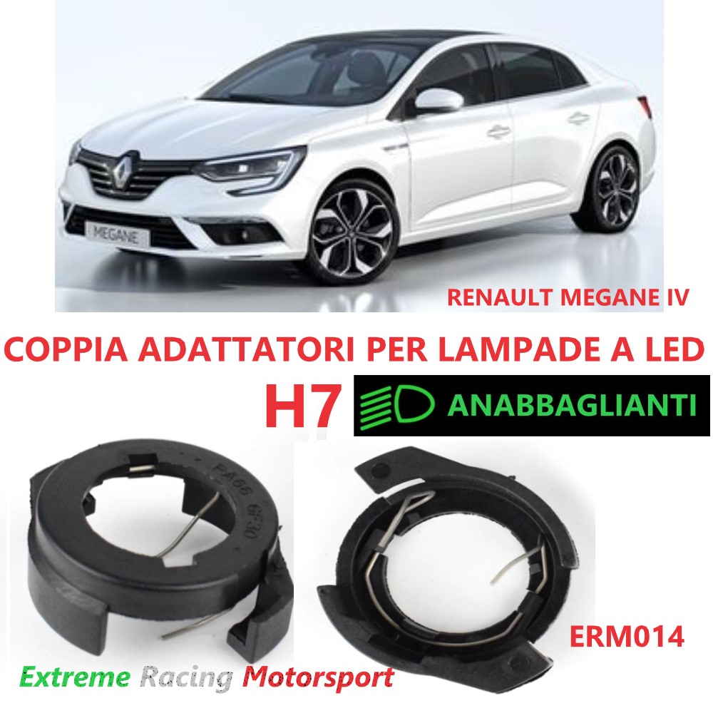 Xtreme Racing Accessori per Illuminazione LED ERM014 adattatori H7 Renault Megane IV