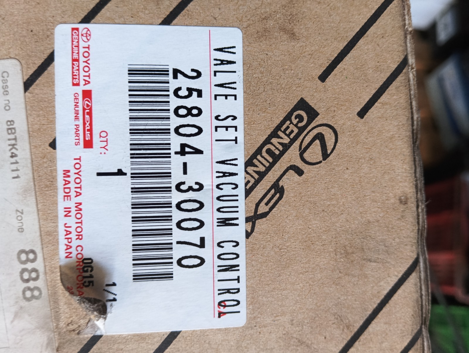 Pomili Alimentazione e scarico 1KDFTV valvola controllo vuoto 25804-30070 nuova