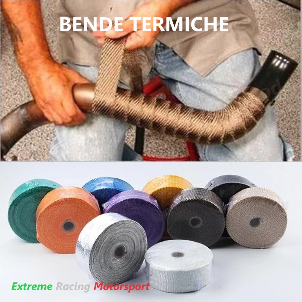 Xtreme Racing Impianto Carburante e Regolatori di Pressione benda termica scarico viola 10 m in fibra di vetro