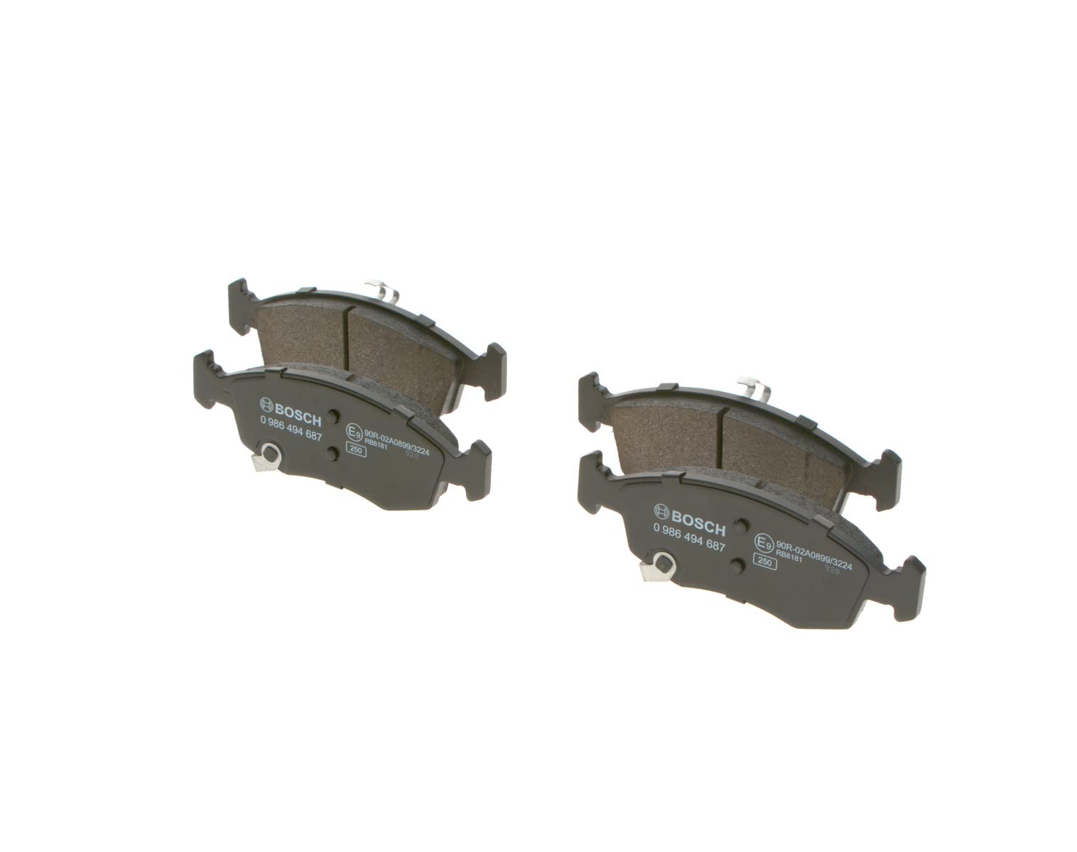 Bosch HCP Sistema frenante 0986494687 kit pastiglie freno