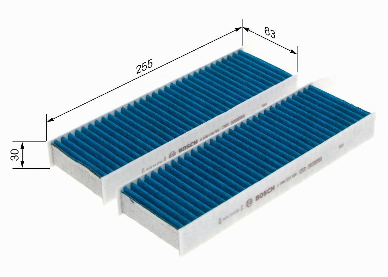 Bosch Filtri 0986628568 filtro abitacolo carboni attivi 2 pezzi